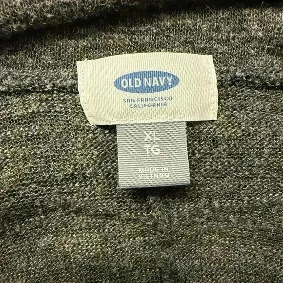 Old Navy Cowl Neck in dark gray has a sheer look to it, I would wear  camisole - Picture 5 of 8